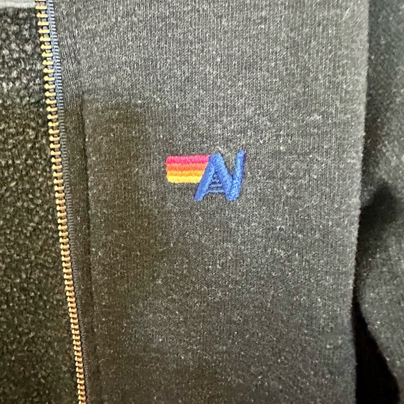 Aviator Nation Rib Rainbow Zip Hoodie - Kids - Picture 3 of 4